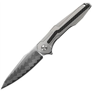 Wartex Framelock Silver Ti