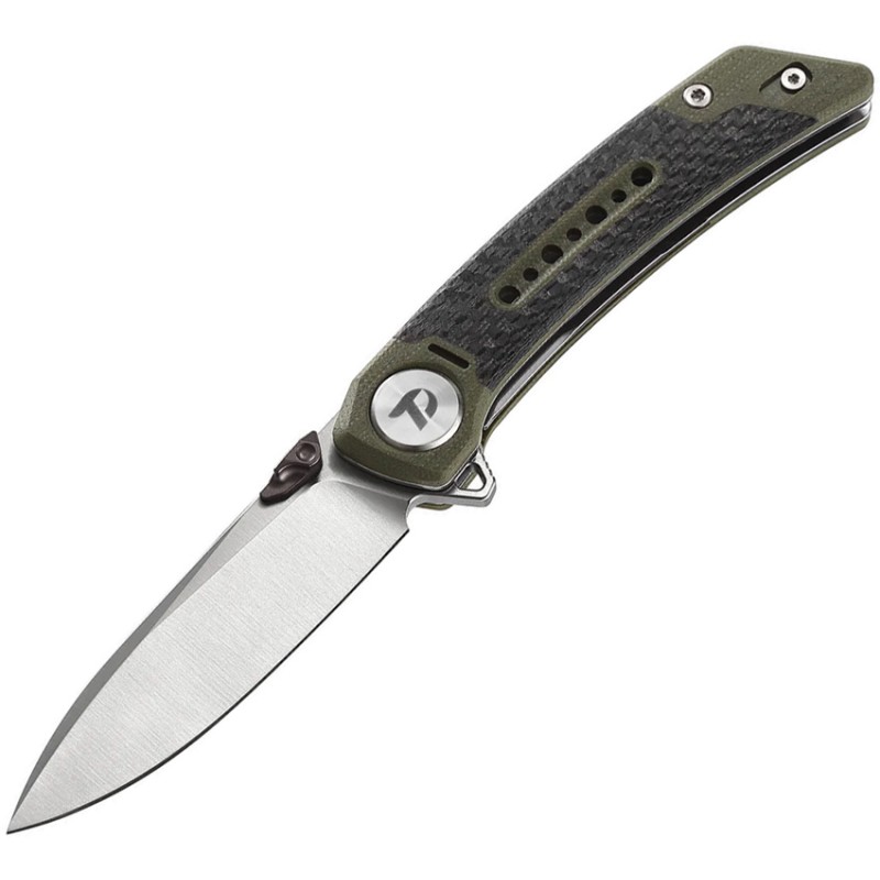 Linerlock CF/G10 Green