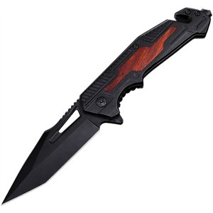 Rescue Linerlock A/O Black/Wd