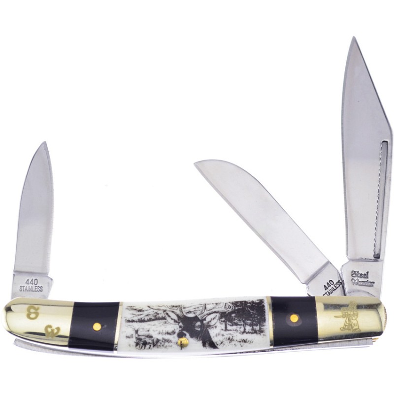 Wrangler Deer Etch Bone