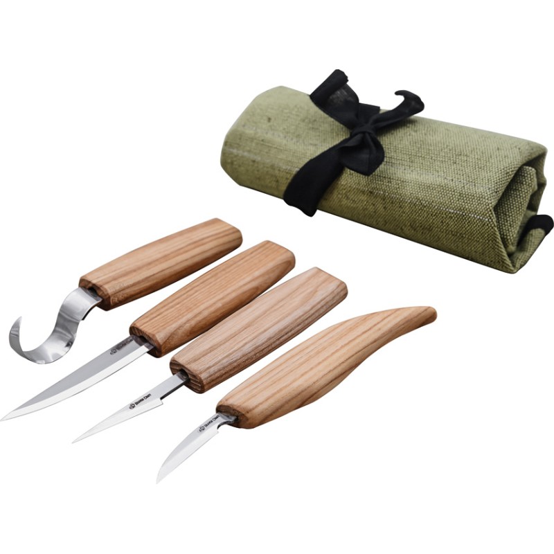 4 Knife Set with Tool Roll