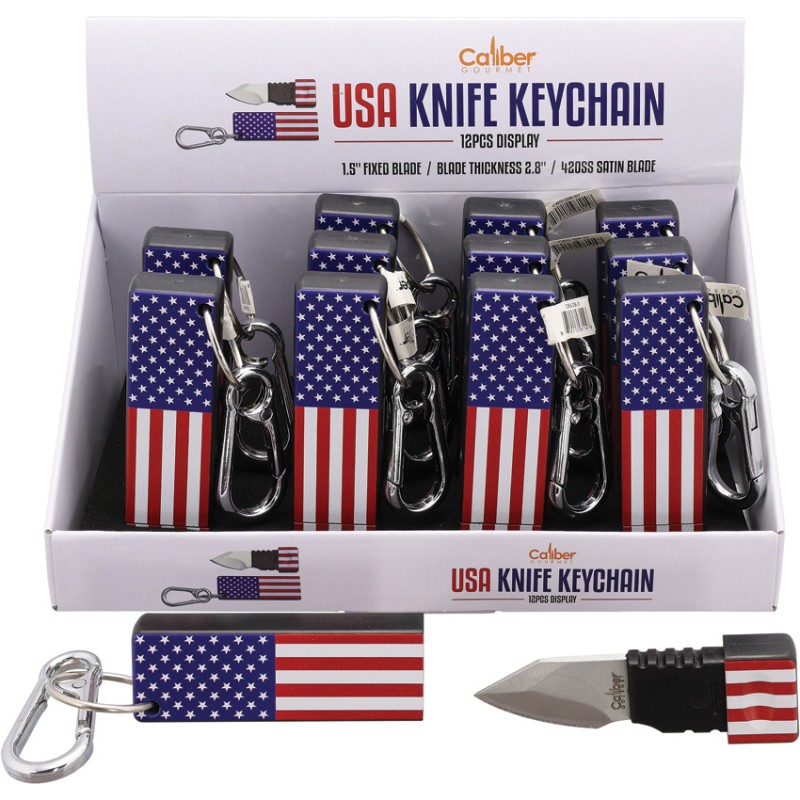 USA Keychain Knife 12 Pack