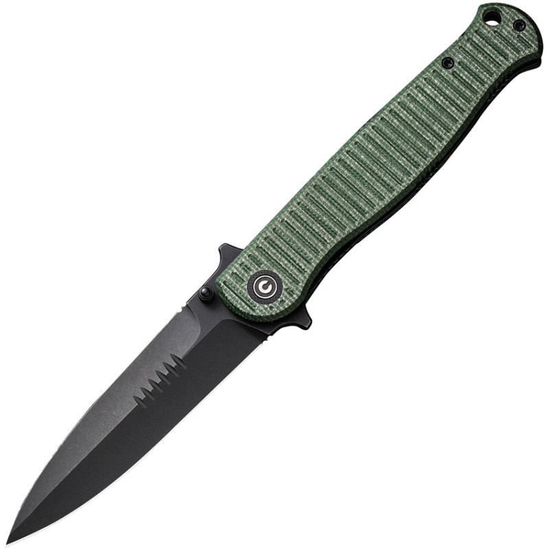 RS71 Linerlock Green Mic