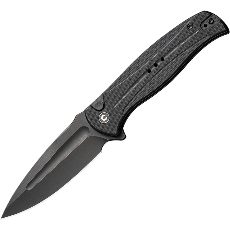 Incindie Button Lock Black G10