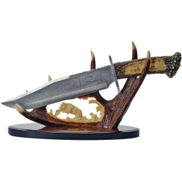 Bowie Knife w Display Bear