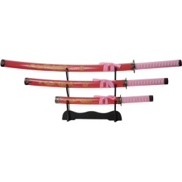 Gold Dragon Samurai Set Pink