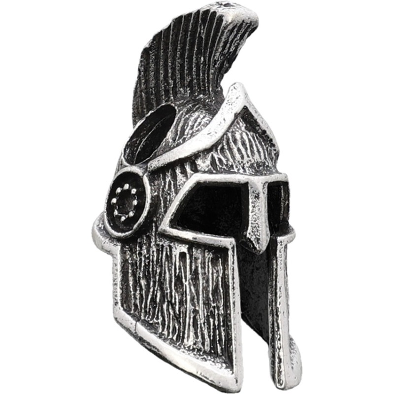 Spartan Helmet Bead Silver