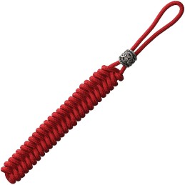 Lanyard With Viking Bead Red