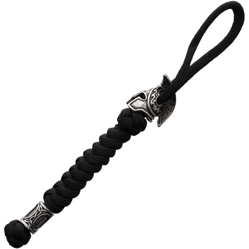 Black Spartan Paracord Lanyard