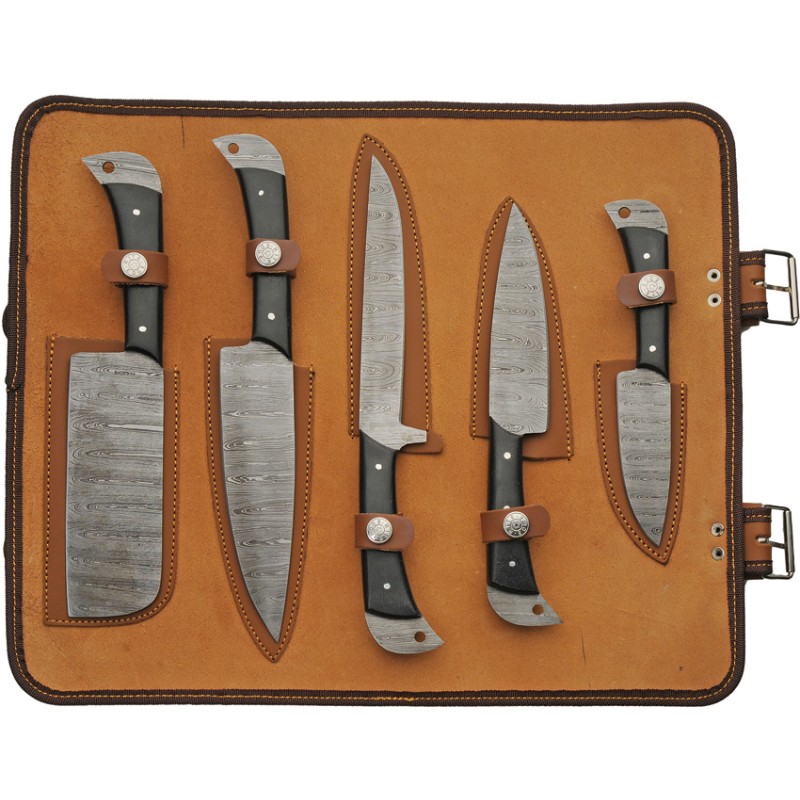 Kitchen Knife Set with Roll