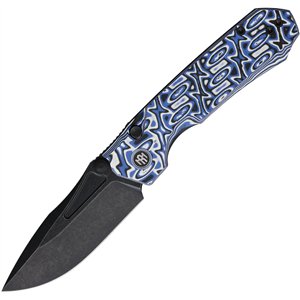 Rhino Button Linerlock Blue