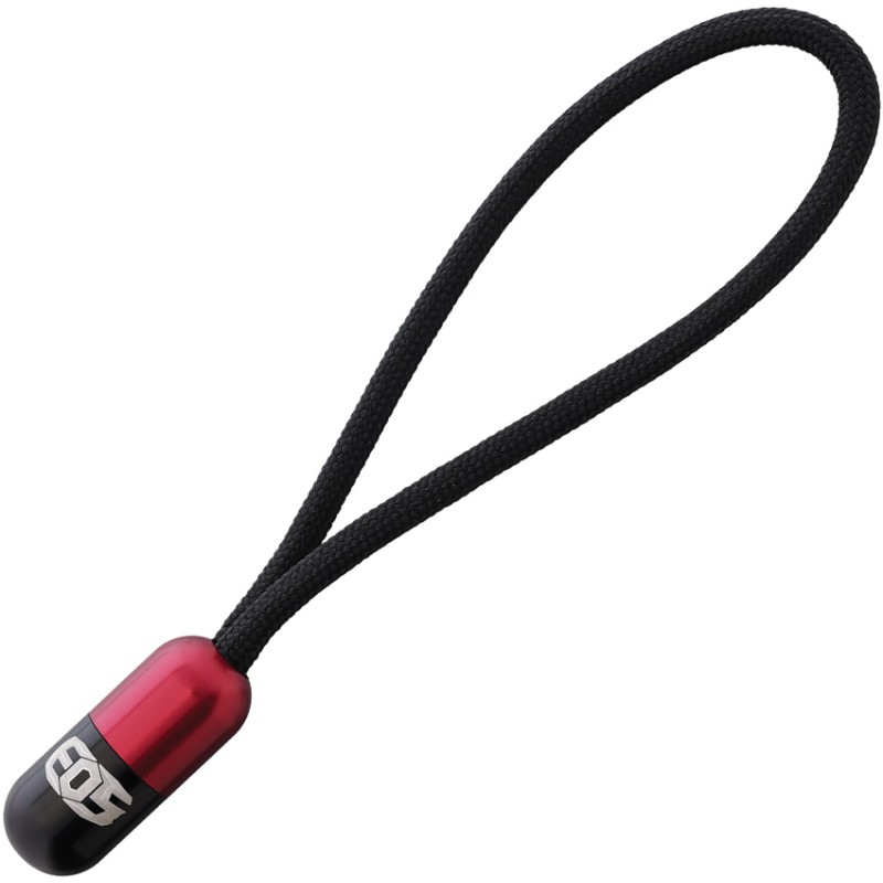 Pill Bead Lanyard Black/Red