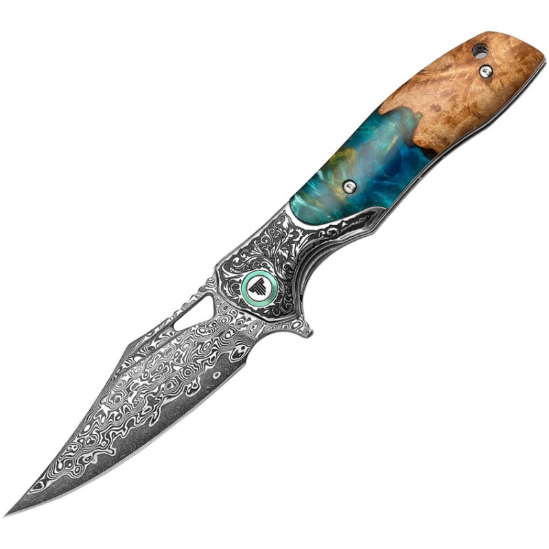Apus-07 Linerlock Damascus