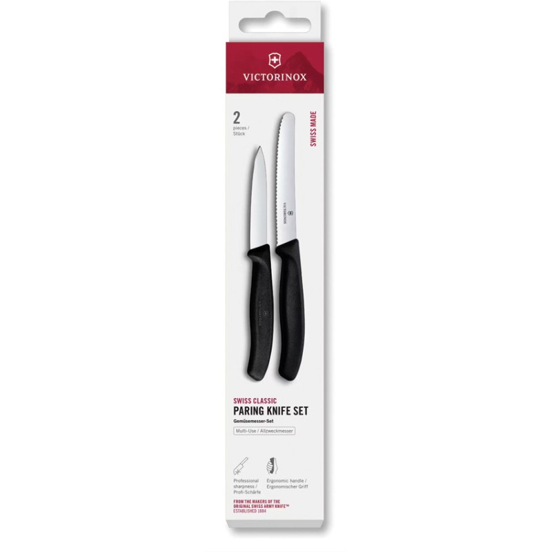 Paring Knife Set Black