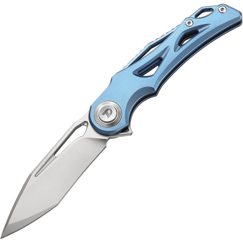 Button Lock Blue Ti