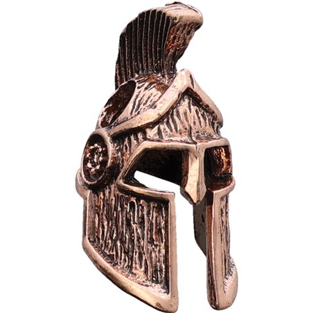 Spartan Helmet Bead Copper