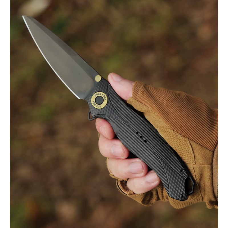 Buck Horn Aluminum  Black