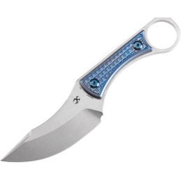 Niko Fixed Blade Blue Ti