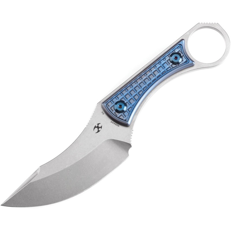 Niko Fixed Blade Blue Ti