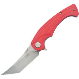 Scimitar Linerlock Tanto Red