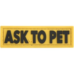 Ask To Pet Patch Full Color