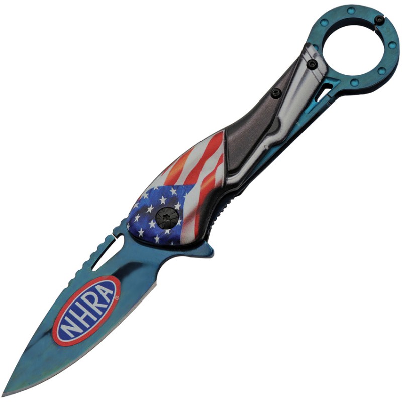 Flag Linerlock A/O Blue