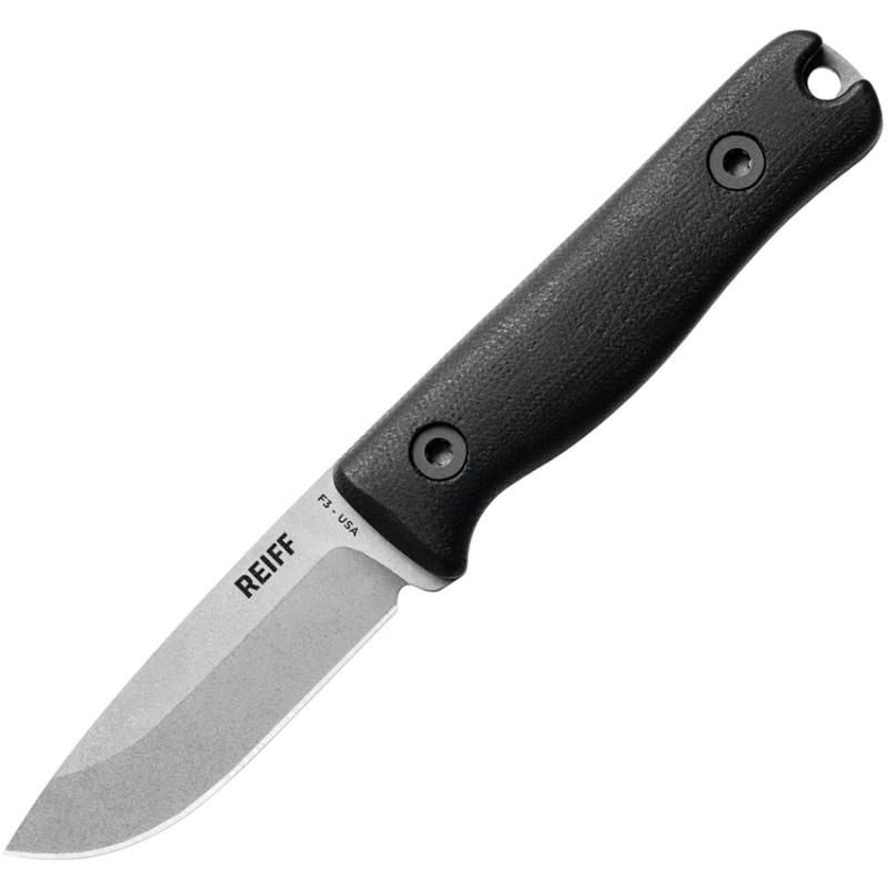 F3 EDC Fixed Blade Blk Ltr