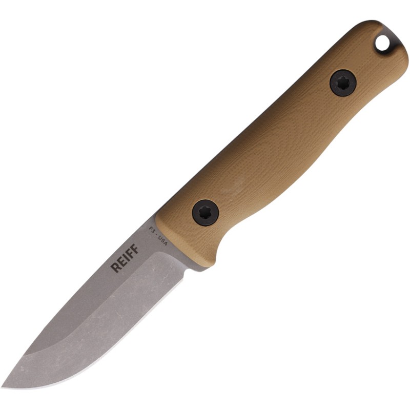 F3 EDC Fixed Blade Tan