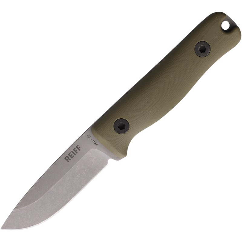 F3 EDC Fixed Blade OD Lthr