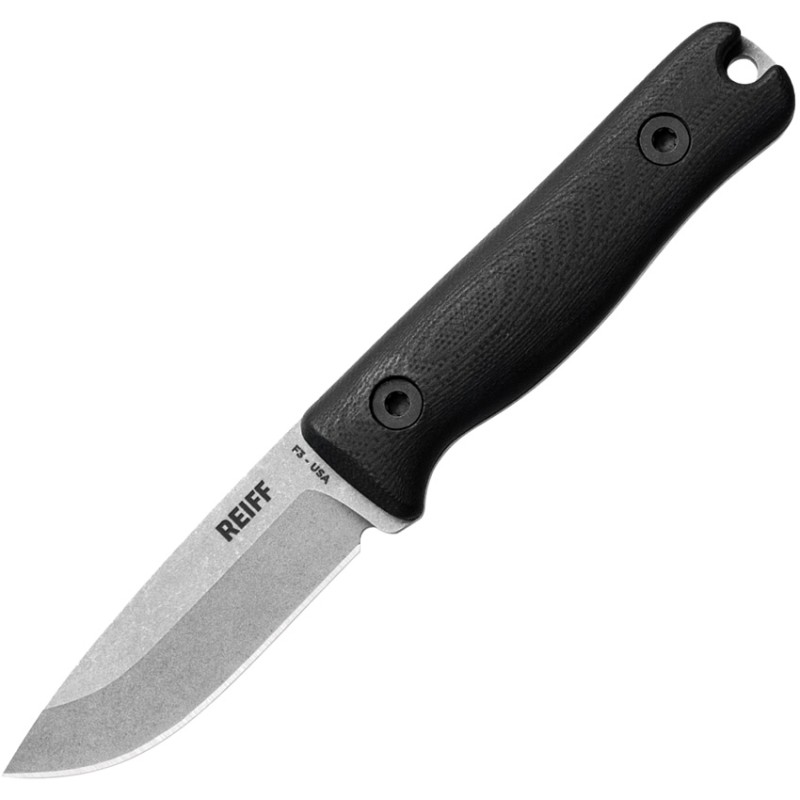 F3 EDC Fixed Blade Blk G10 Ky