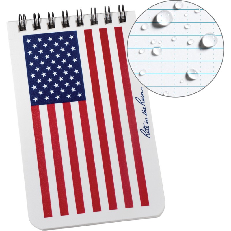 Top Spiral Flag Notebook 3x5