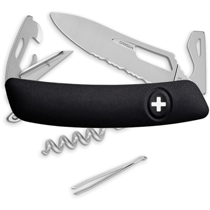 SH03 Swiss Pocket Knife Black