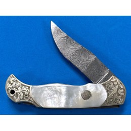 Boker Damascus Lockback