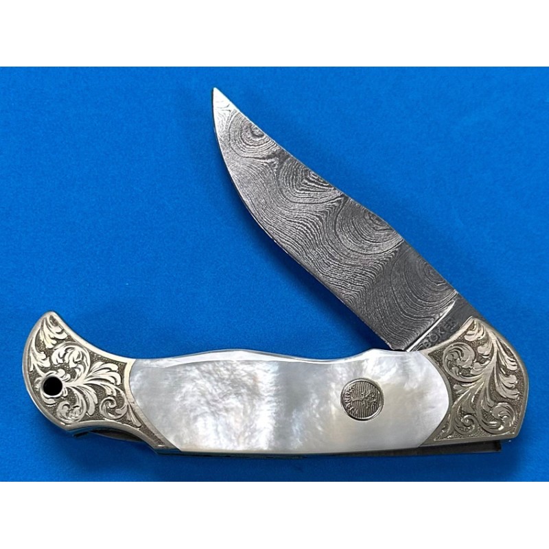 Boker Damascus Lockback