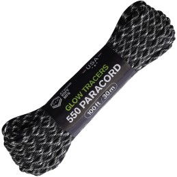 550 Paracord Black/Glow