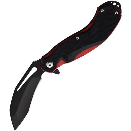 BAMF Linerlock Black/Red G10