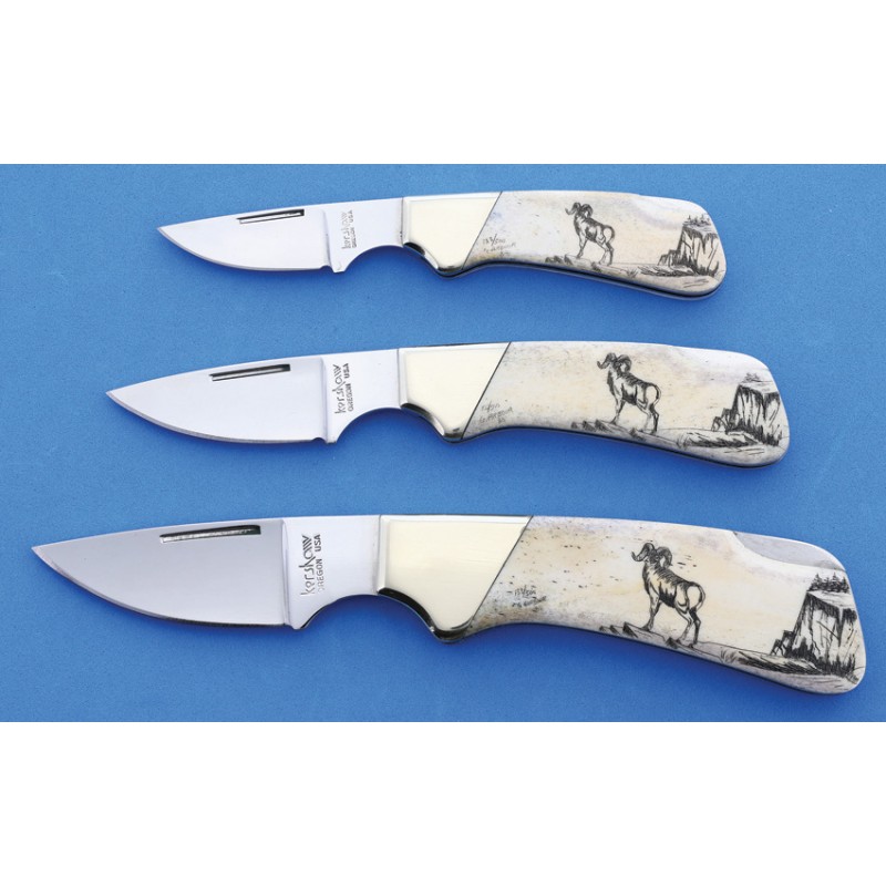 Kershaw Scrimshaw Ram Set.