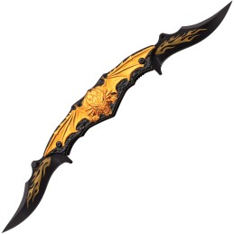 Dual Blade Linerlock A/O Gold