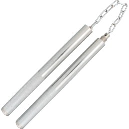 Nunchakus Silver Finish