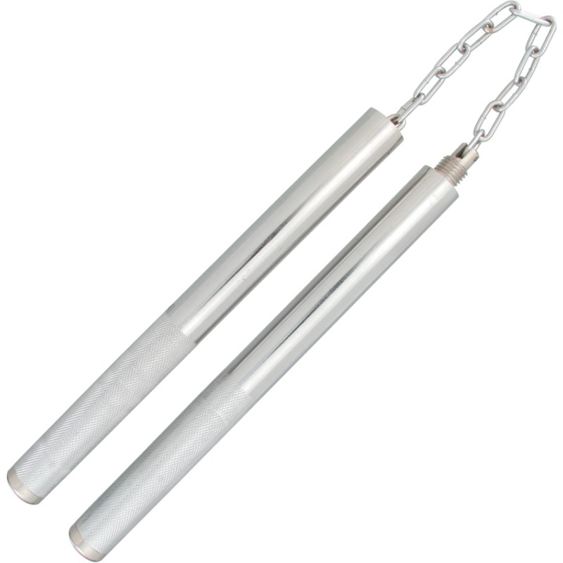 Nunchakus Silver Finish