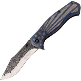 Flag Linerlock A/O Blue