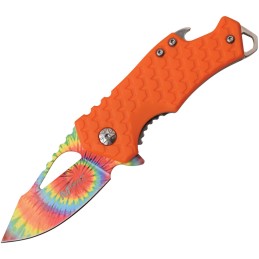 Tie Dye Framelock Orange A/O