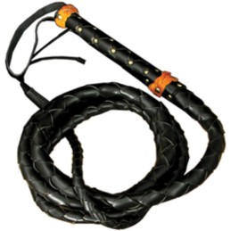 Split Hide Bullwhip Black