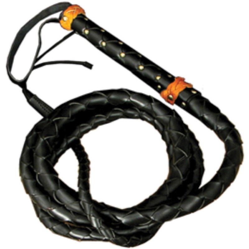 Split Hide Bullwhip Black