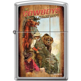 Cowboys Face Off Lighter