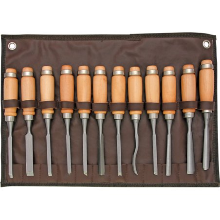 12 Piece Carving Chisel Set