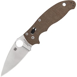 Manix 2 Brn Canvas Micarta