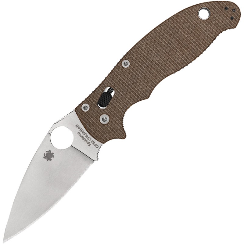 Manix 2 Brn Canvas Micarta