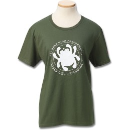 Womens T-Shirt Green Bug XL