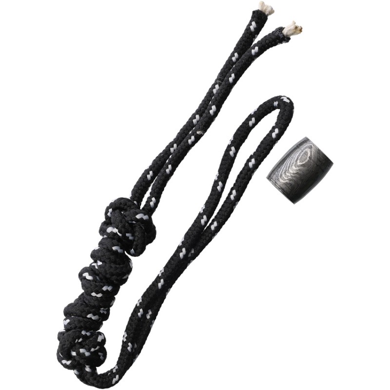 Bead Lanyard Black/White